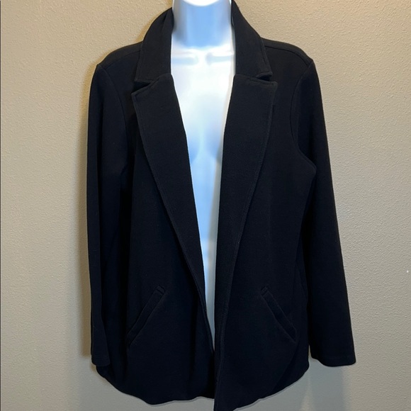 Matty M Jackets & Blazers - Matty M Women’s Black Open Front Blazer with Notched Lapel Long Sleeve SZ XL